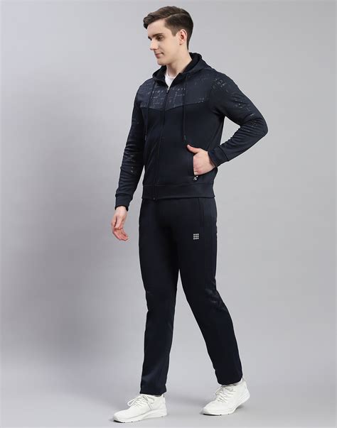 Buy Rock.it Navy Blue Printed Hooded Full Sleeve Tracksuit Online in ...