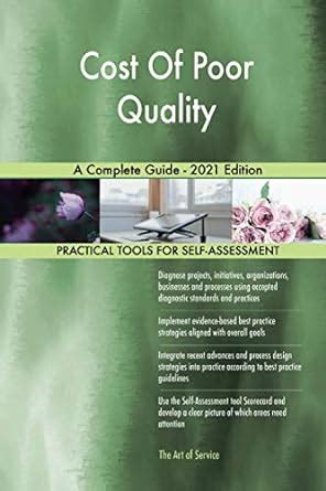 Cost Of Poor Quality A Complete Guide - 2021 Edition : Amazon.in: Books