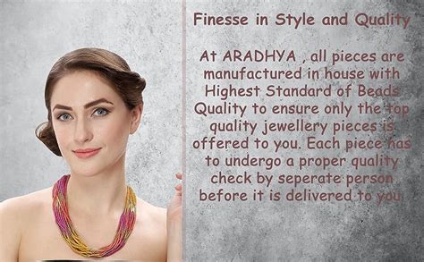 Aradhya ` Designer Elegant Multi Layer Beads Necklace for Women & Girls ...