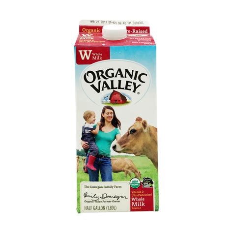 ORGANIC VALLEY Whole Milk (1/2 Gl) | LifeStyles In 360