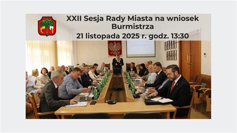 Sesja Rady Miasta na wniosek Burmistrza Miasta Limanowa – 21 listopada ...