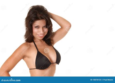 Latina in Bikini stock image. Image of brown, model, mexican - 10878125