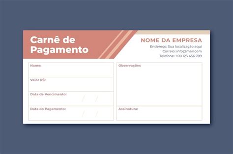 Modello di libro di pagamento brasiliano design piatto | Vettore Gratis