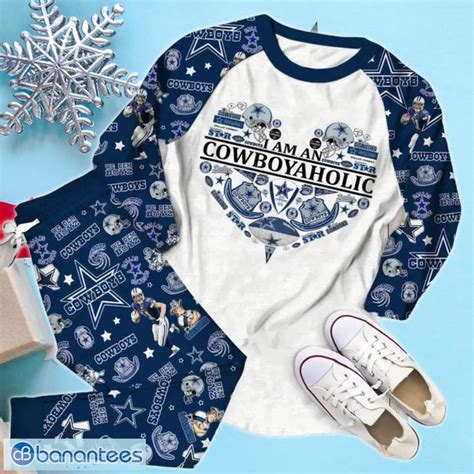 Dallas Cowboys I'm An CowboyAholic Limited Edition Pajamas Set - Banantees