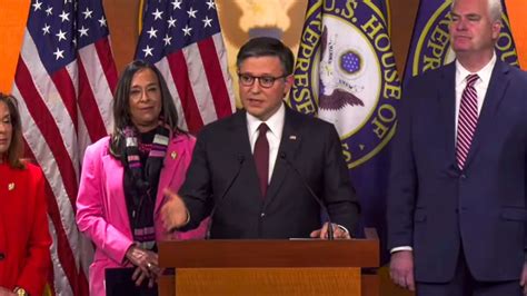 'Withhold judgment': Mike Johnson stammers as he says Trump's Gaza ...