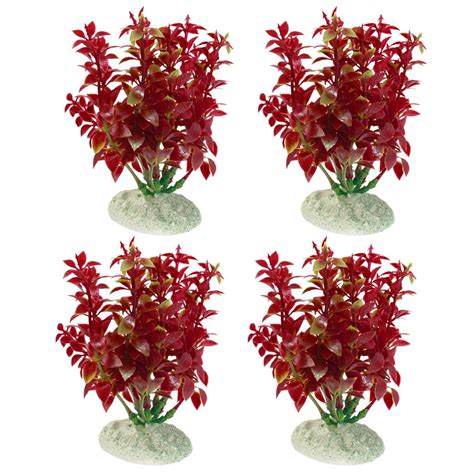 Uxcell Fish Tank Emulational Water Grass, 4.9-Inch, Red/Green : Amazon ...