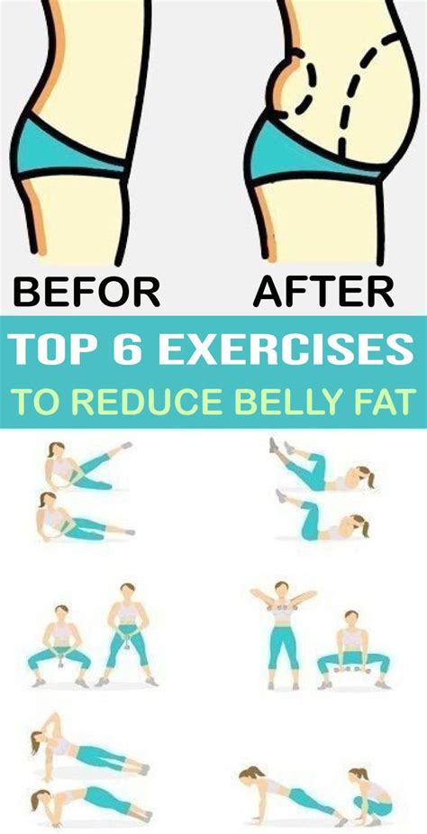 6 EXERCISES TO REDUCE THE SIZE OF YOUR BELLY | Easy workouts, Exercise ...