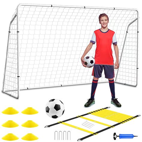 HEYRSUN Soccer Goals for Backyard, 8x5ft Portable Soccer Goals, Soccer ...