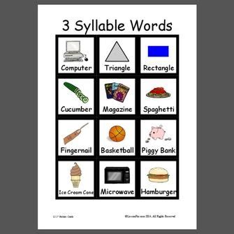 List Of Two And Three Syllable Words