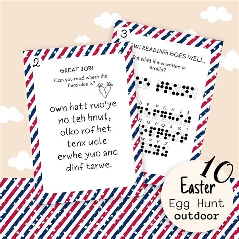Printable Kids Outdoor Easter Scavenger Hunt, Instant Download Children ...