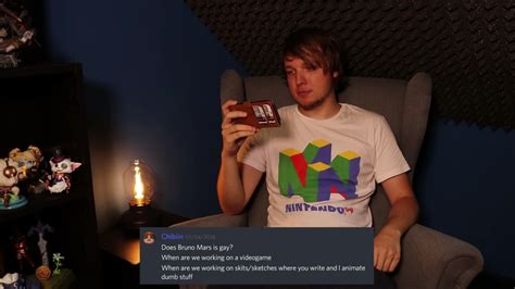 "Does Bruno Mars is gay l?" in a random Q&A : r/gamegrumps