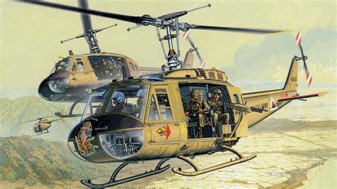 Aircraft helicopters uh-1 iroquois vietnam war wallpaper | (62312)