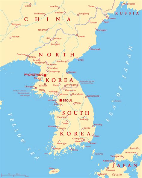 Map of North Korea - Guide of the World
