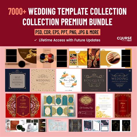 7000+ Wedding Template Collection Premium Bundle – Coursepoint