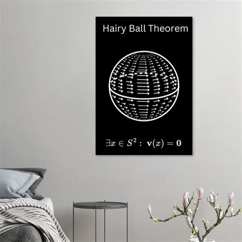 Hairy Ball Theorem Poster Topology Print Mathematical Poster Maths ...