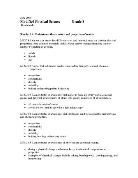 9Th Grade Science Worksheets Free Printable - Printable Worksheets