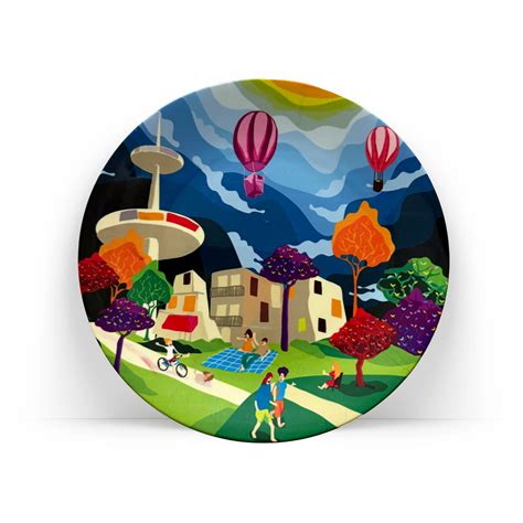 Decorative Ceramic Wall Plate – Sunday Bliss | PaintzStories