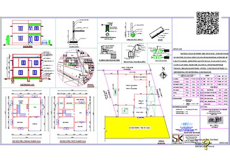 Revised Ground and First Floor Plan with RCC Details for 2003 04 - Studocu