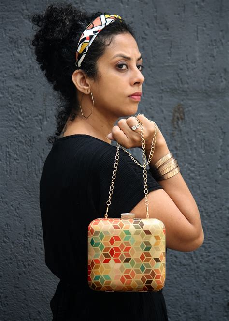 Get Rainbow Kaleidoscope Box Clutch at ₹ 1500 | LBB Shop