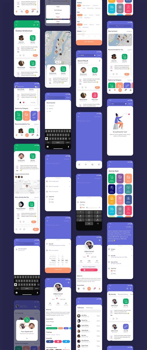 2GO Social App UI Kit | Find friends app, Social app design, Social app