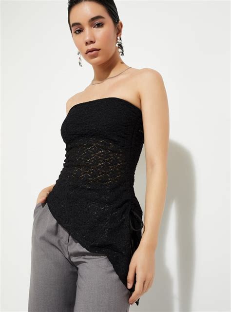 Buy URB_N Women Lace Asymmetric Top Online at just Rs. 799.0 ...