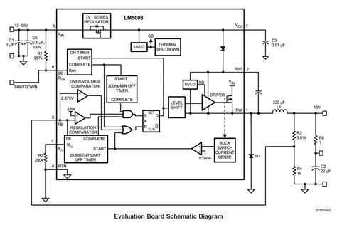 LM5008EVAL: 10V @ 300mA, 12 ~ 95V in