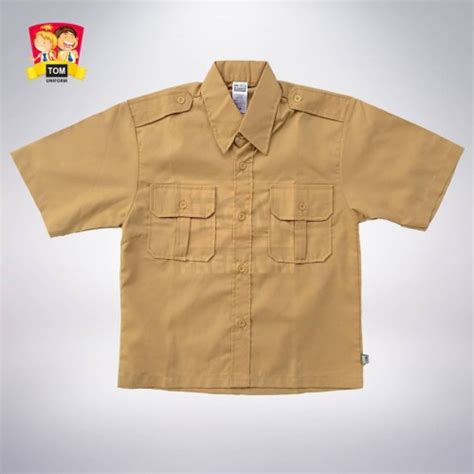 Jual Seragam TOM - Kemeja Pramuka Oxford Penggalang Tangan Pendek Putra ...