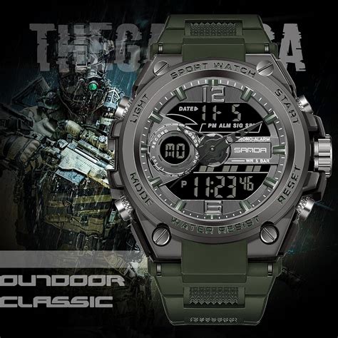 FORSINING Men's Waterproof Analog Digital Sport India | Ubuy