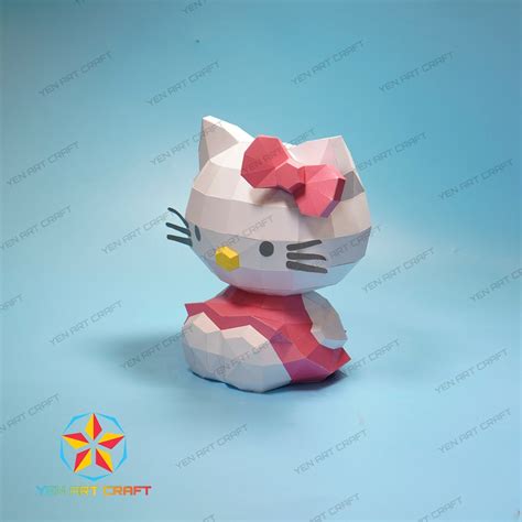 Hello Kitty Paper Craft Template at Elizabeth Mitchem blog