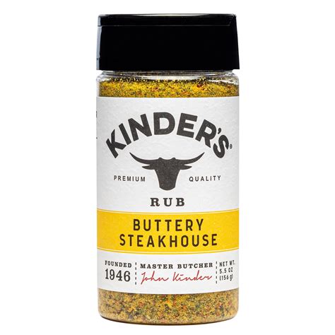 Kinder's Buttery Steakhouse Rub Seasoning, 5.5 oz. – Walmart Inventory ...