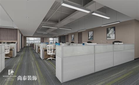 1500平米办公室装修案例_效果图-LUCRON现代办公室-意辰装饰