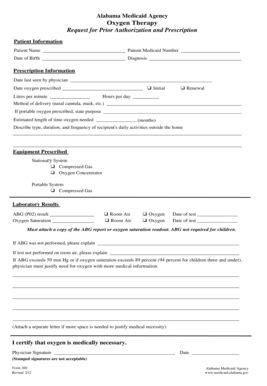 Oxygen Therapy Request For Prior Authorization And Prescription ...