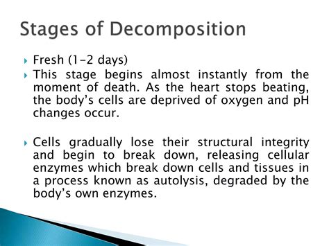 Biomechanics+forensic+decomposition | PPTX