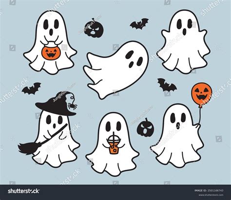 16+ Thousand Cute Halloween Ghost Clip Art Royalty-Free Images, Stock ...