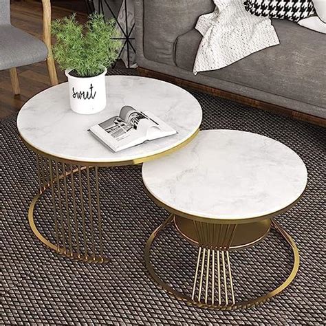 Cepee Round Coffee Tables Nest of Tables Modern Couch Table for Living ...