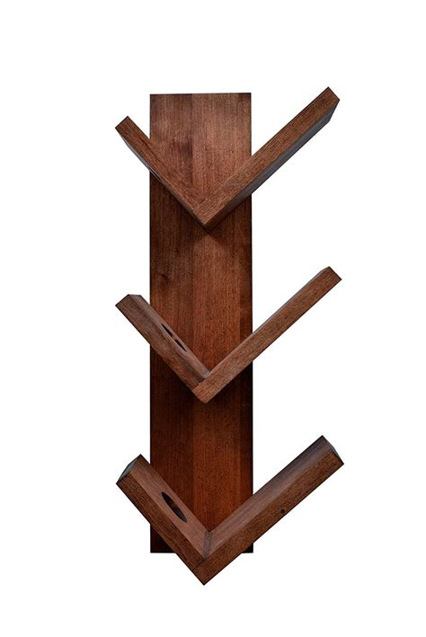 4 Bottle Wooden Wine Bottle Holder Rack, Wall Mount Wine Rack, Beer Ho ...