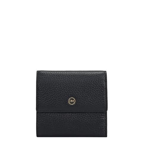Wax Leather Ladies Wallet - Black – Da Milano