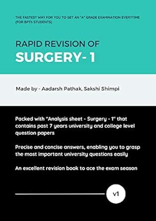 Rapid Revision of Surgery I: For BPTh (physiotherapy) students eBook ...