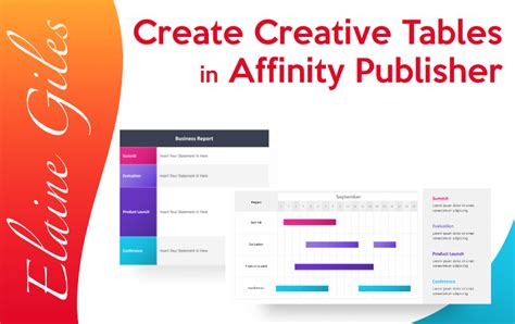 Image result for Affinity Publisher Tables Tutorial