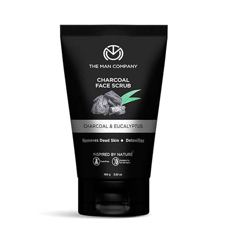 The Man Company Charcoal Tan Removal Face Scrub for Glowing Skin | Anti ...