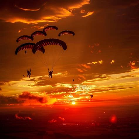 Parachuting Sunset 的图像结果
