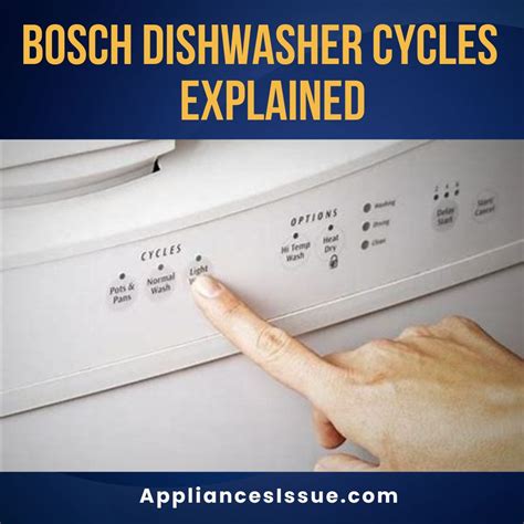 Change Bosch Dishwasher Cycle at Alica Martel blog