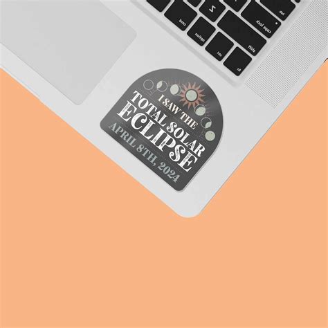 Sentinel Supply I Saw the 2024 Eclipse Sticker for Laptop, April 8 ...