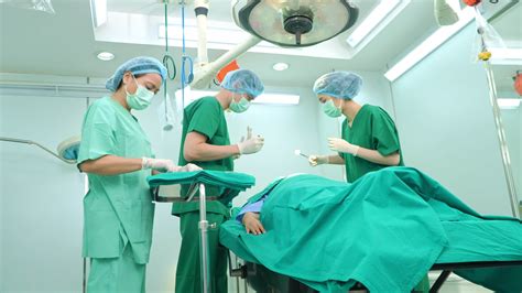 Professional surgeons team performing surgery in the operating room, surgeon, Assistants, and ...