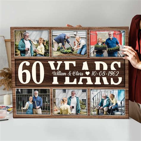 60 Year Anniversary Gift - Best Personalized Gifts For Everyone