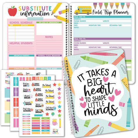 Bright & Versatile Undated Teacher Planner & Lesson Plan Book