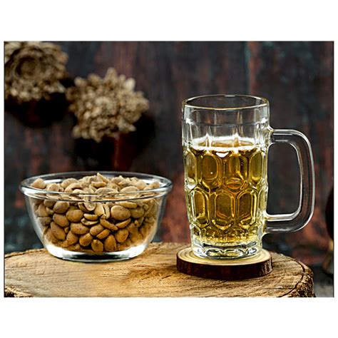 Buy Yera Glass Bowl & Beer Mug Set - Plain, Lightweight Online at Best ...