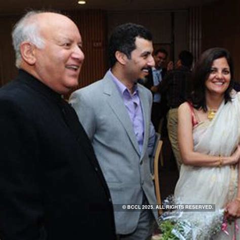 Justice BA Khan, Rucha and Aamir Bashir during a dinner party hosted by ...