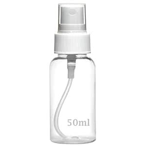 YTM 50ml Clear Plastic Refillable Mini Spray Bottles, Fine Mist Nozzle ...