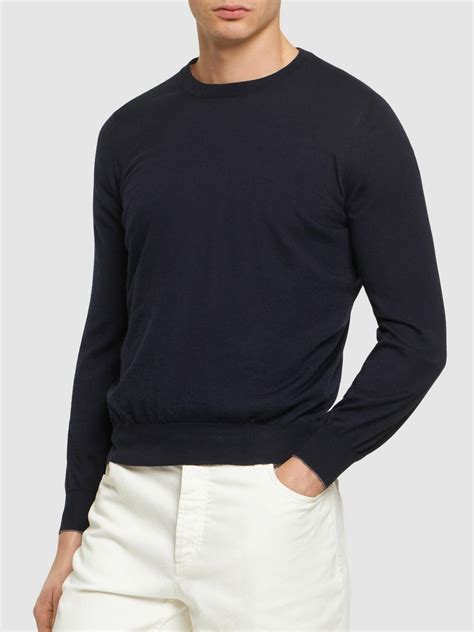 BRUNELLO CUCINELLI - Wool & Cashmere Crewneck Sweater Brunello Cucinelli